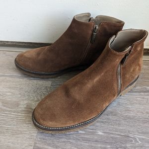 Brown Suede Ankle Boots